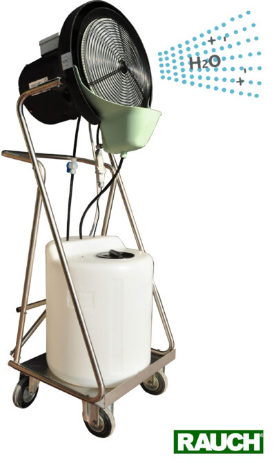 Mobiler Industrie Zerstäuber Sprühnebel Ventilator mit Wassertank