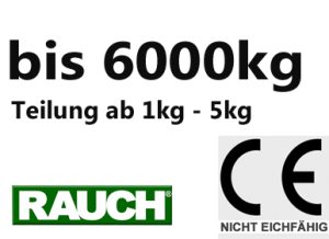 Kalibrierfähig Wiegebereiche bis 6000kg